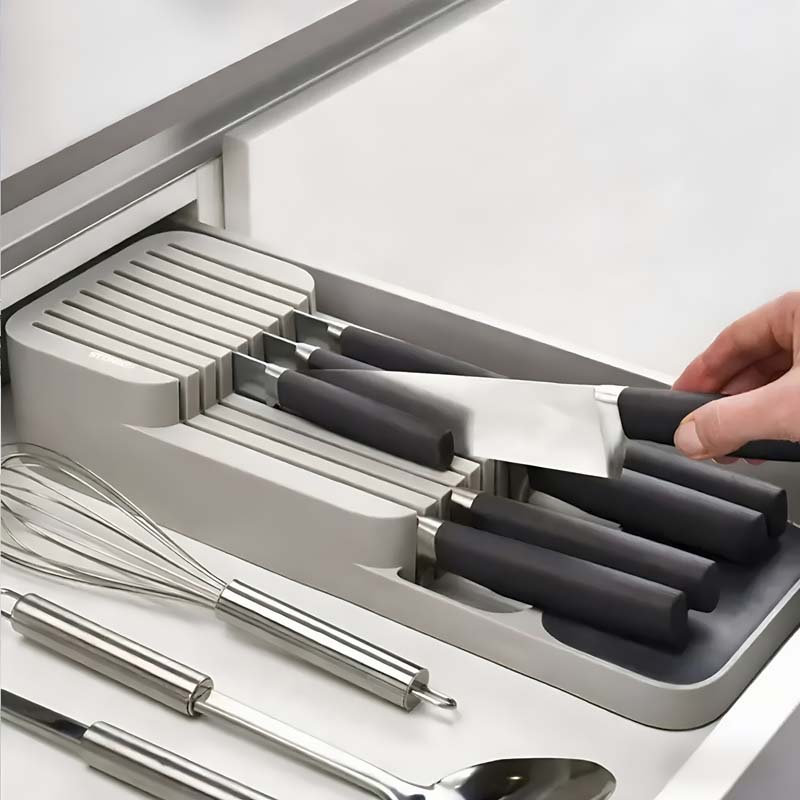 Kitchen Uncle - Practical Drawer Knife Storage Box -