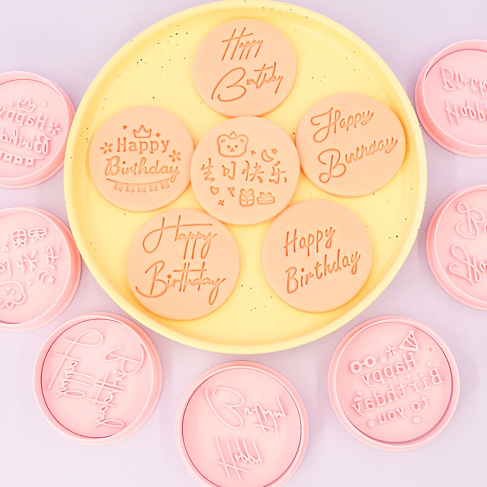 Kitchen Baking Cookies - Happy Birthday Cookie Cutters Biscuit Mold
