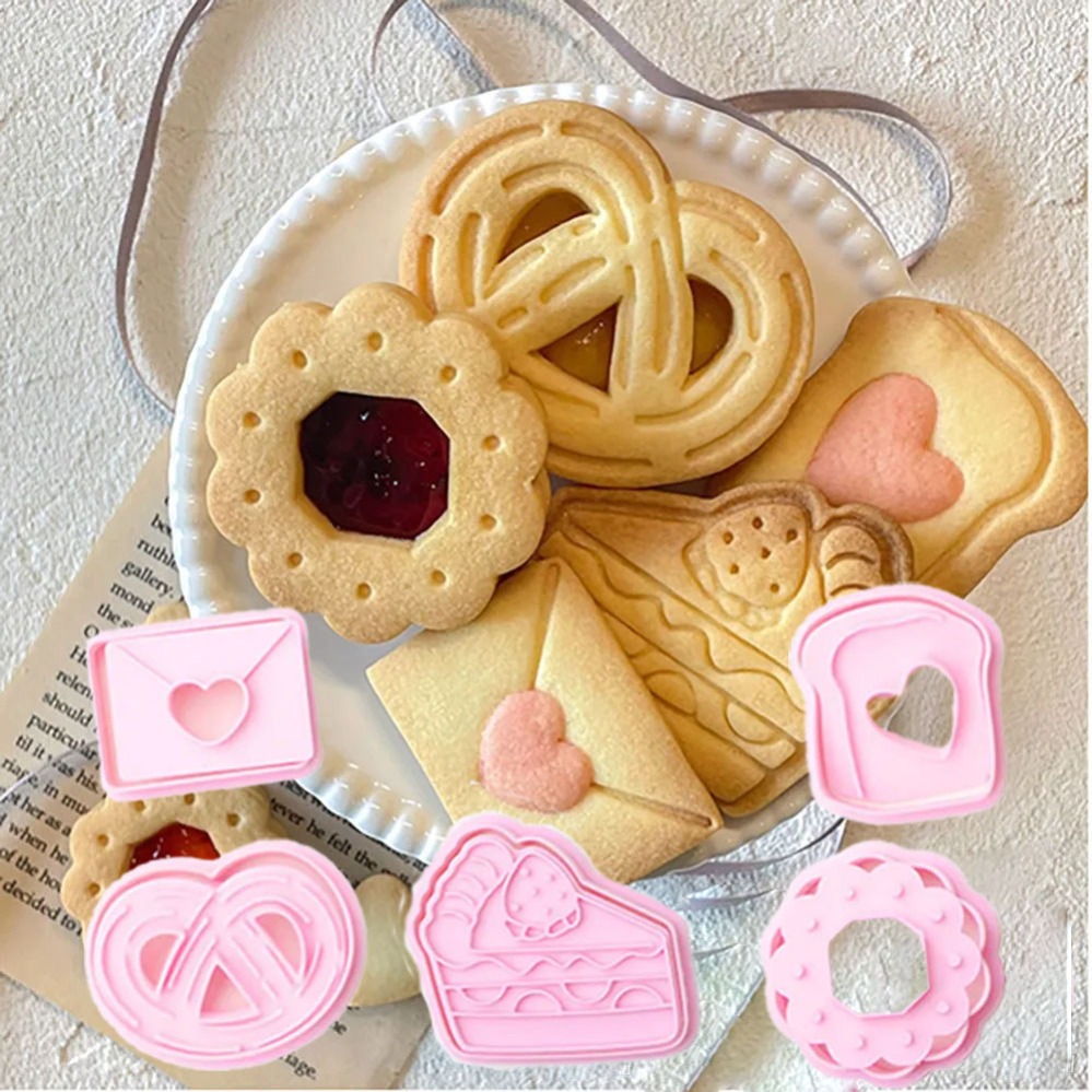 Kitchen Baking Cookies - Sandwich Jam Biscuit Mold Stamp Valentine's
