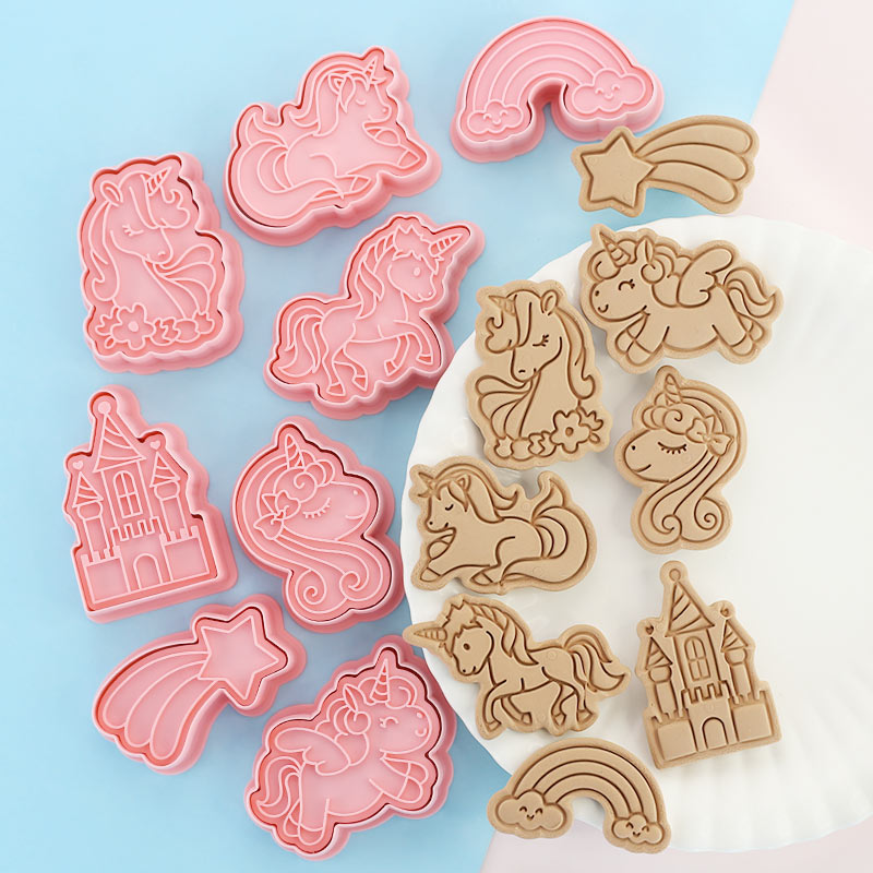 Kitchen Baking Cookies - 8 Pcs Unicorn Cookie Cutters Unicorn