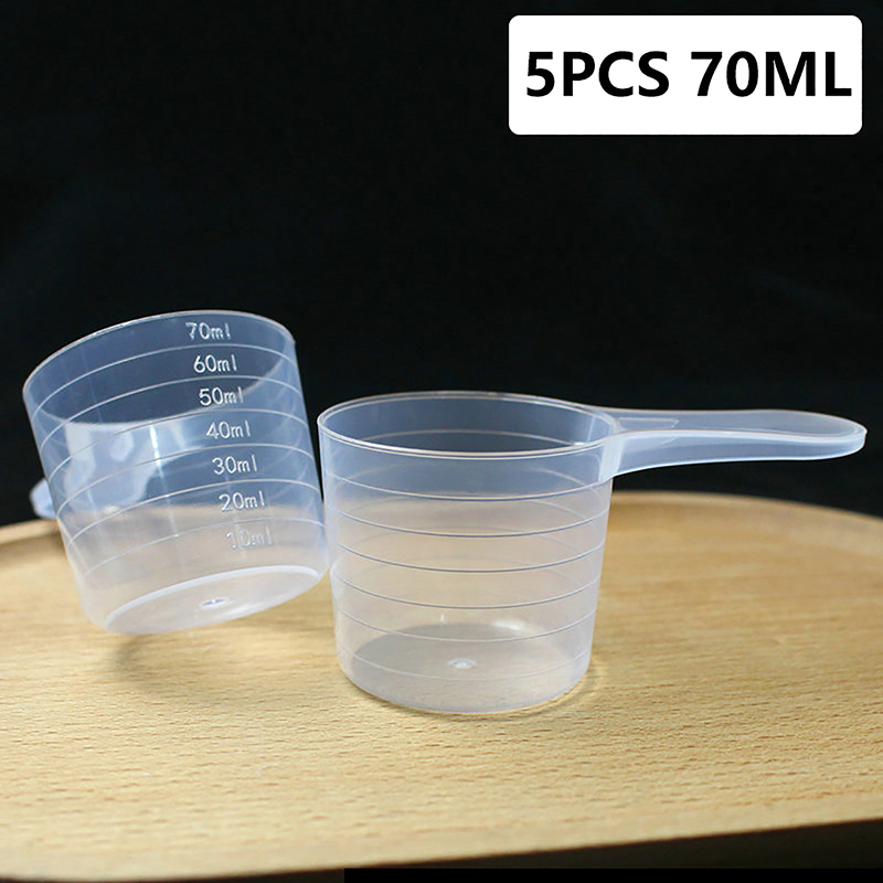 Kitchen Baking Containers - 5PCS 70ML Plastic Measuring Cup With