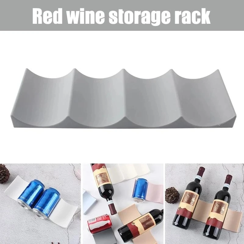Kitchen Uncle - 1Pc Stackable Wine Bottle Holder Countertop