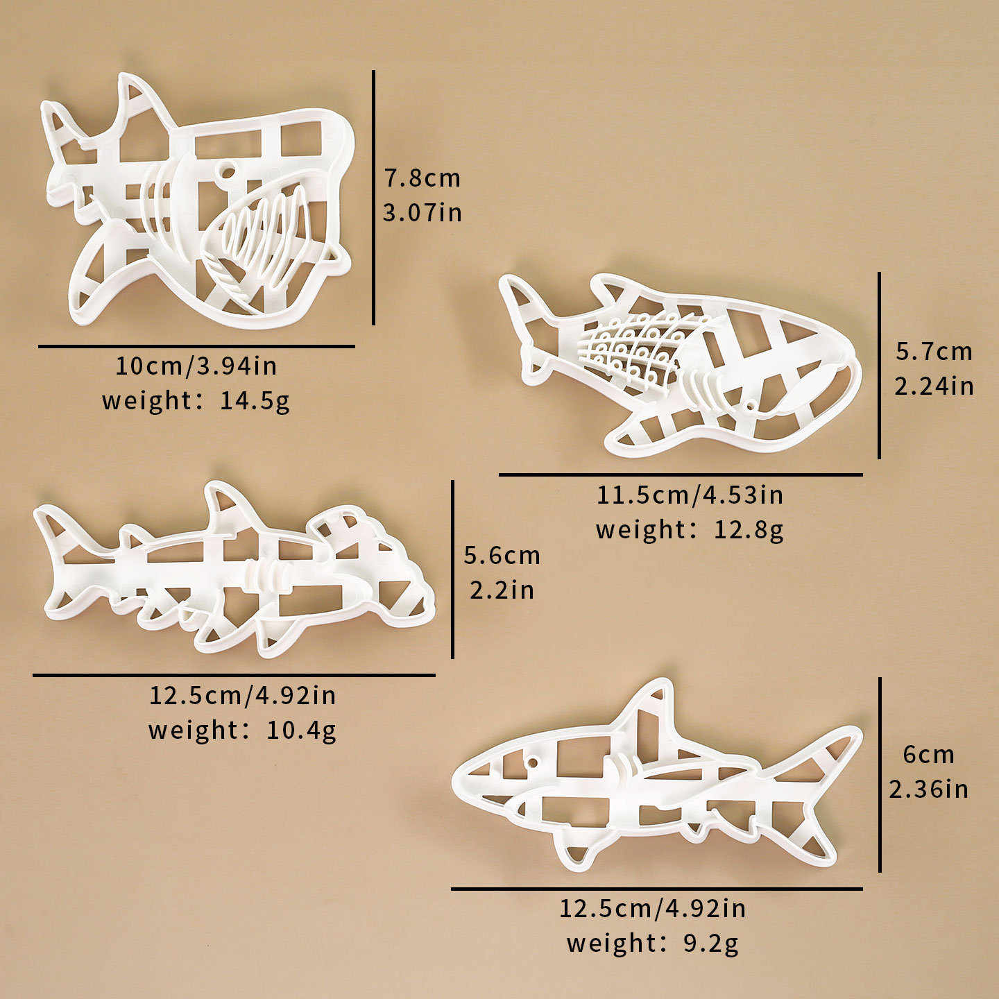 1 Pc/4 Pcs Shark Cookie Cutter - огляд і ціна Kitchen Baking Cookies