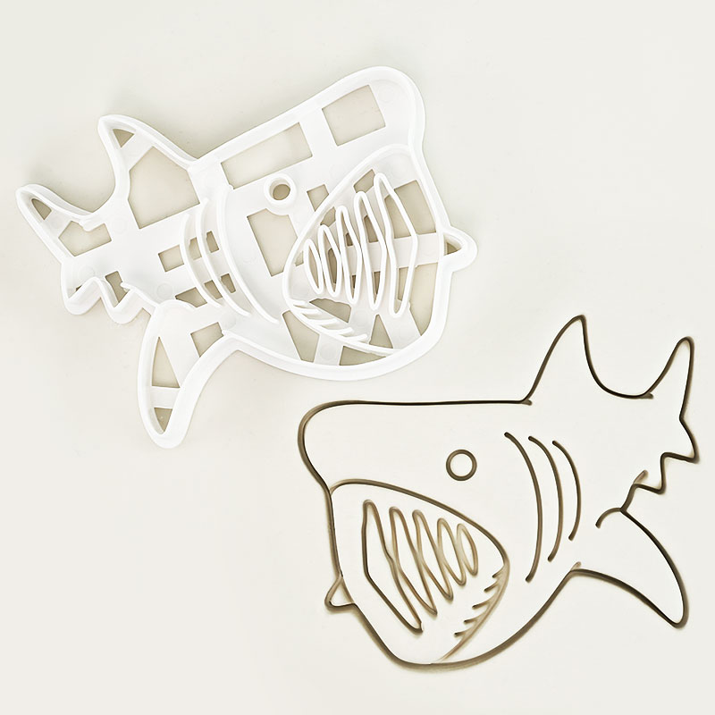 1 Pc/4 Pcs Shark Cookie Cutter - огляд і ціна Kitchen Baking Cookies