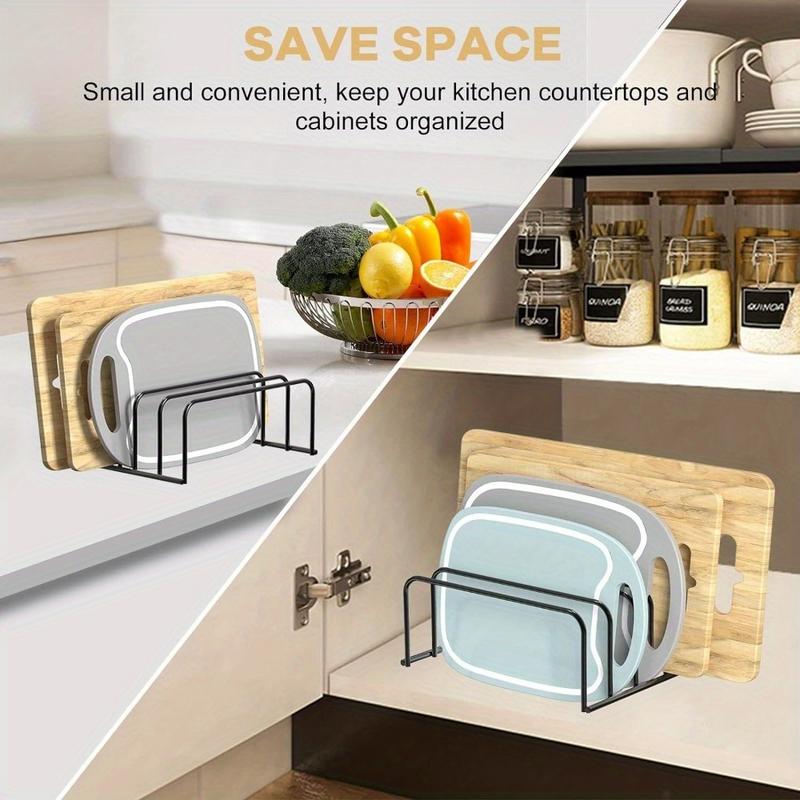 1Pc Cutting Board Organizer Ki - огляд і ціна Kitchen Cabinet Baking Sheet Organizer