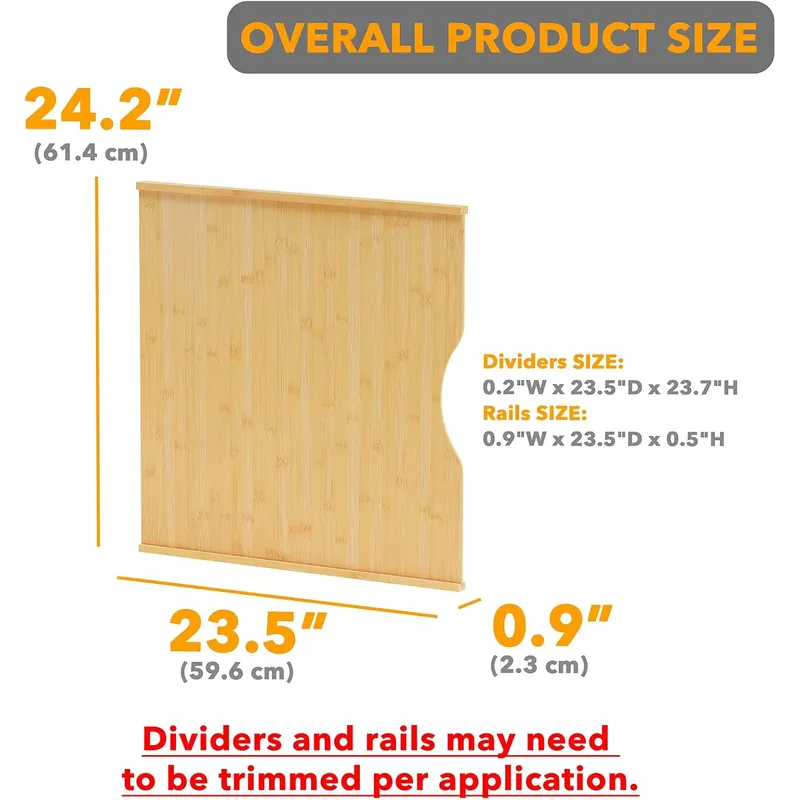 6 Pack Tray Dividers for Cabin - огляд і ціна Kitchen Cabinet Baking Sheet Organizer