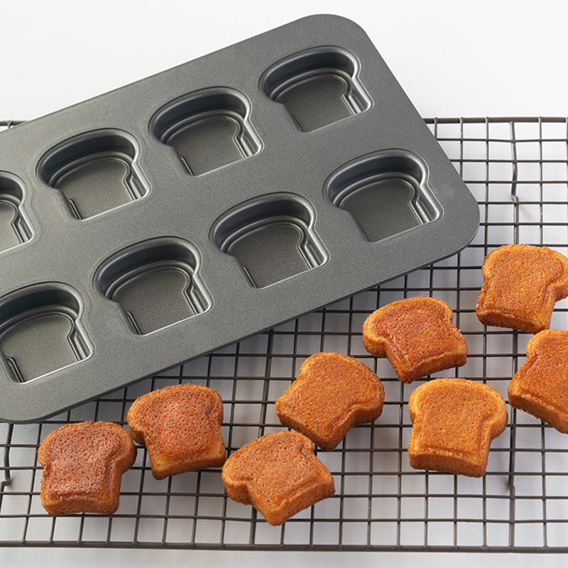 8 Cavity Toast Bread Pattern C - огляд і ціна Kitchen Baking Utensil