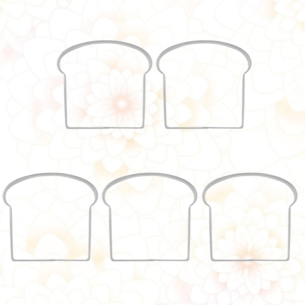 5Pcs Toast Shape Biscuit Mould - огляд і ціна Kitchen Baking Cookies