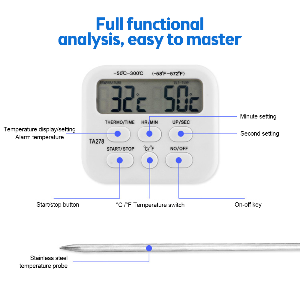 TA278 Digital Kitchen Thermome - огляд і ціна Kitchen With Baking Station