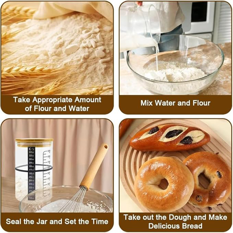 Sourdough Starter Jar Kit Sour - огляд і ціна Kitchen Baking Containers