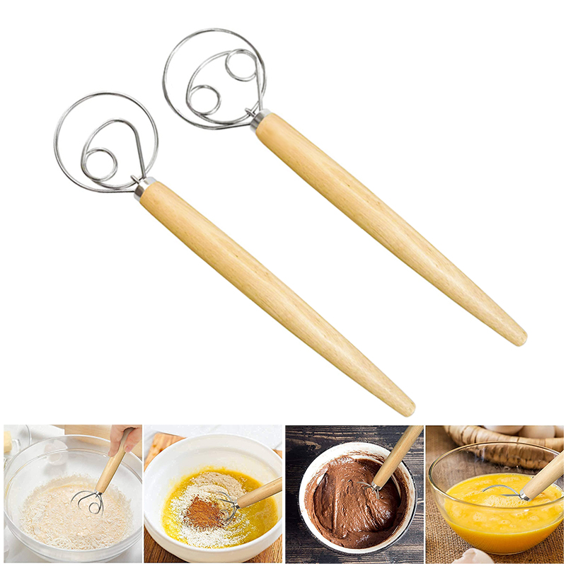 Large Hand Danish Dough Whisk  - огляд і ціна Kitchen Baking Blender