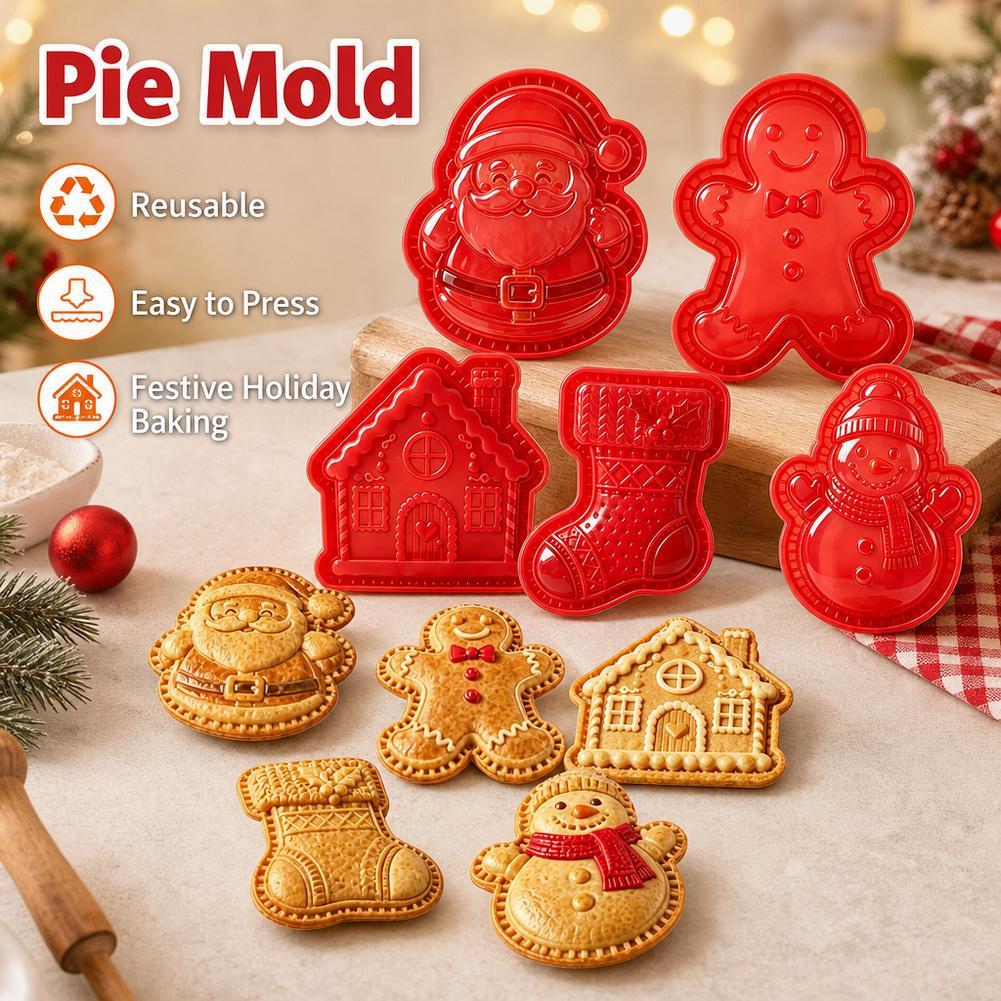 Christmas Themed Mini Pie Mold - огляд і ціна Mini Kitchen Baking