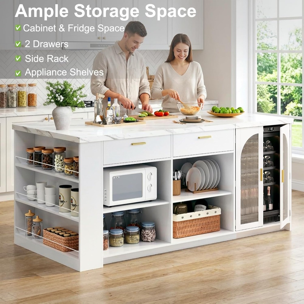 71' Large Kitchen Island with  - огляд і ціна Kitchen Uncle