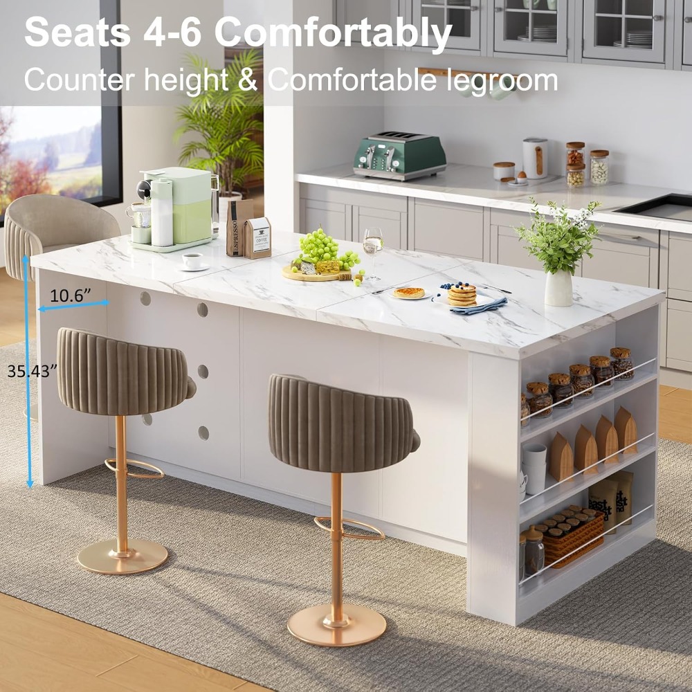 71' Large Kitchen Island with  - огляд і ціна Kitchen Uncle