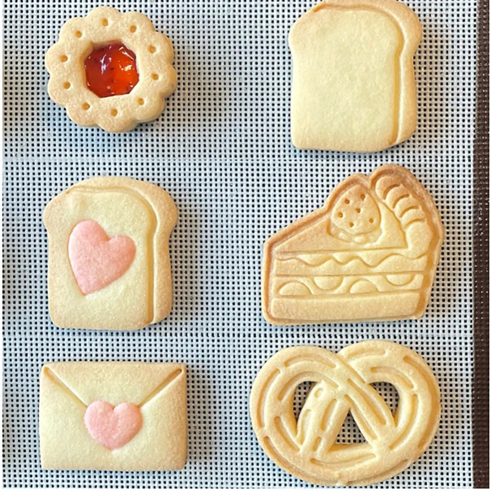 Sandwich Jam Biscuit Mold Stam - огляд і ціна Kitchen Baking Cookies