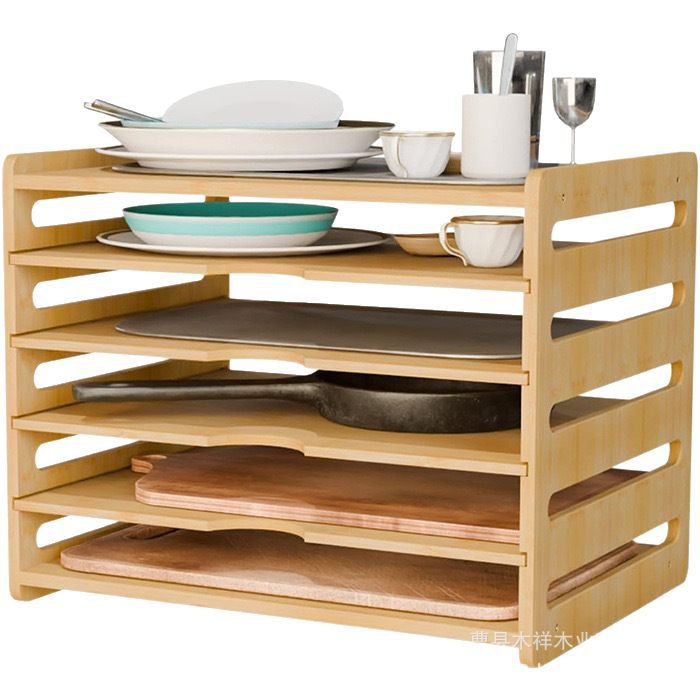 Solid wood kitchen storage rac - огляд і ціна Kitchen Cabinet Baking Sheet Organizer