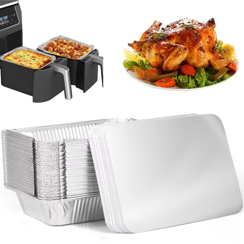 10PCS Disposable Aluminum Foil - огляд і ціна Kitchen Baking Containers