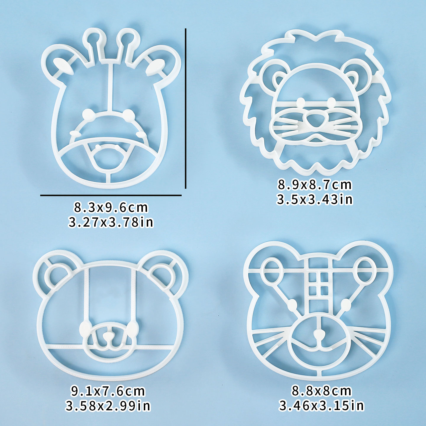 4 Pcs Animal Cookie Cutters Se - огляд і ціна Kitchen Baking Cookies