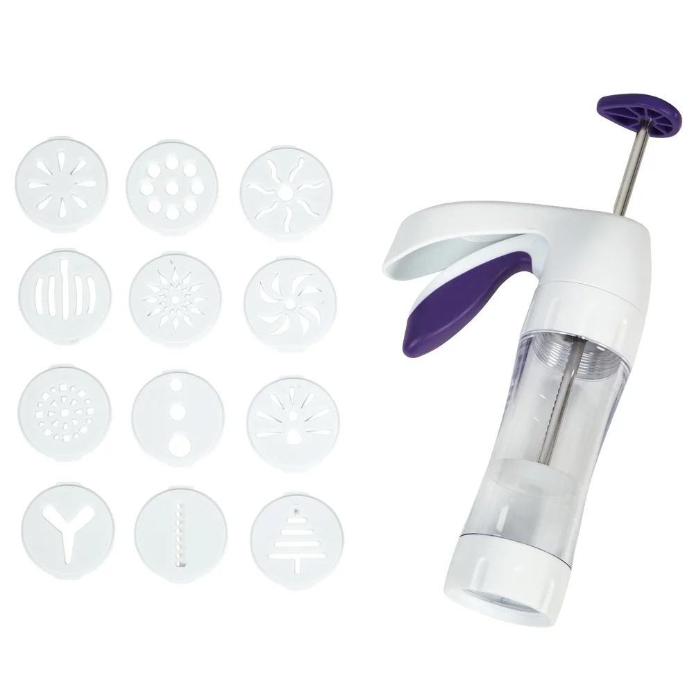 Ergonomic Cookie Press 13-Piec - огляд і ціна Kitchen Baking Cookies