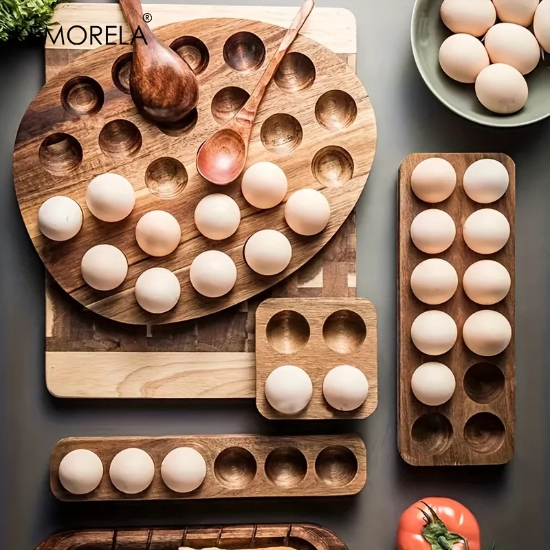 KEMORELA 1PCS Modern Wooden Eg - огляд і ціна Kitchen Baking Containers