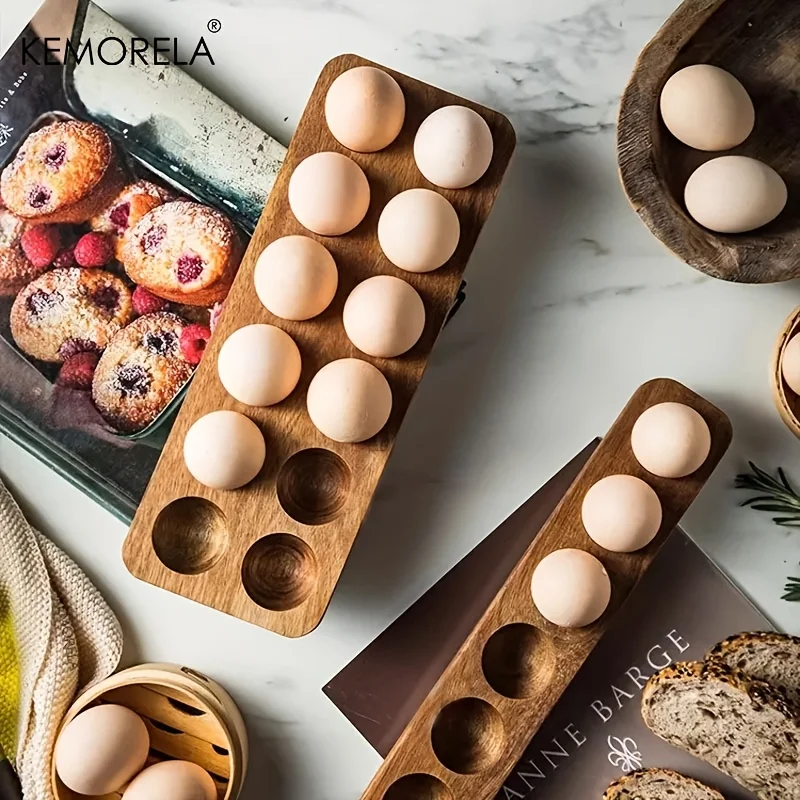 KEMORELA 1PCS Modern Wooden Eg - огляд і ціна Kitchen Baking Containers