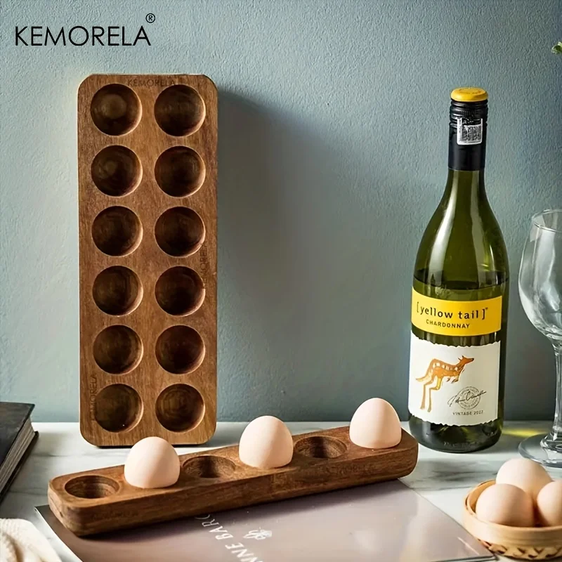 KEMORELA 1PCS Modern Wooden Eg - огляд і ціна Kitchen Baking Containers