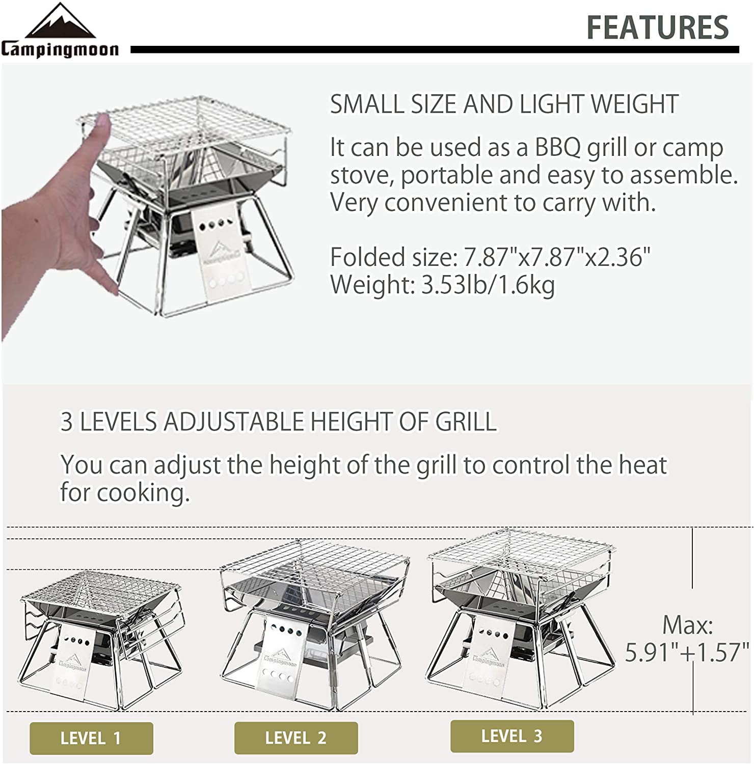 Campingmoon Outdoor Camping Bb - огляд і ціна Mini Kitchen Baking