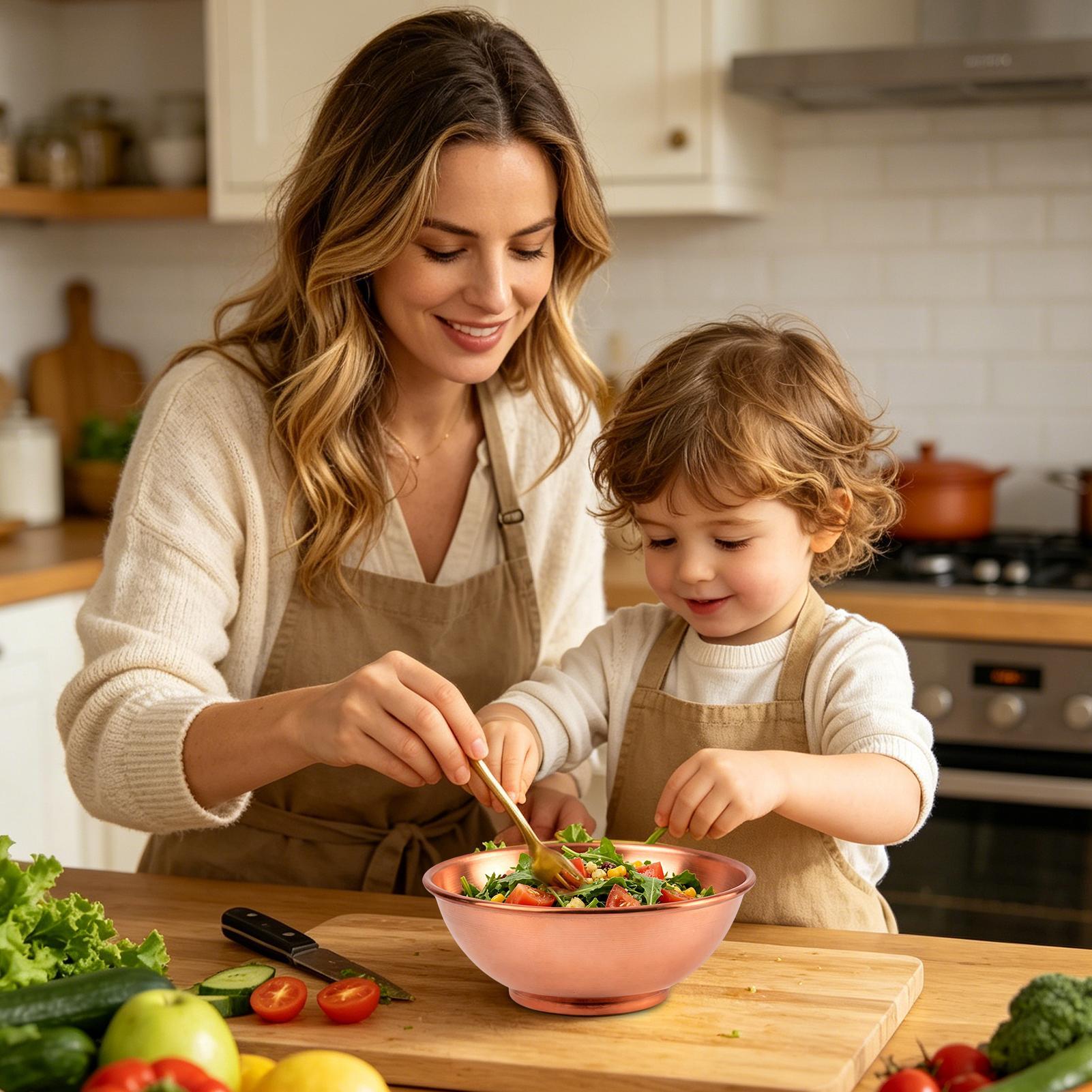 Copper Bowl Large Storage Cont - огляд і ціна Kitchen Baking Containers