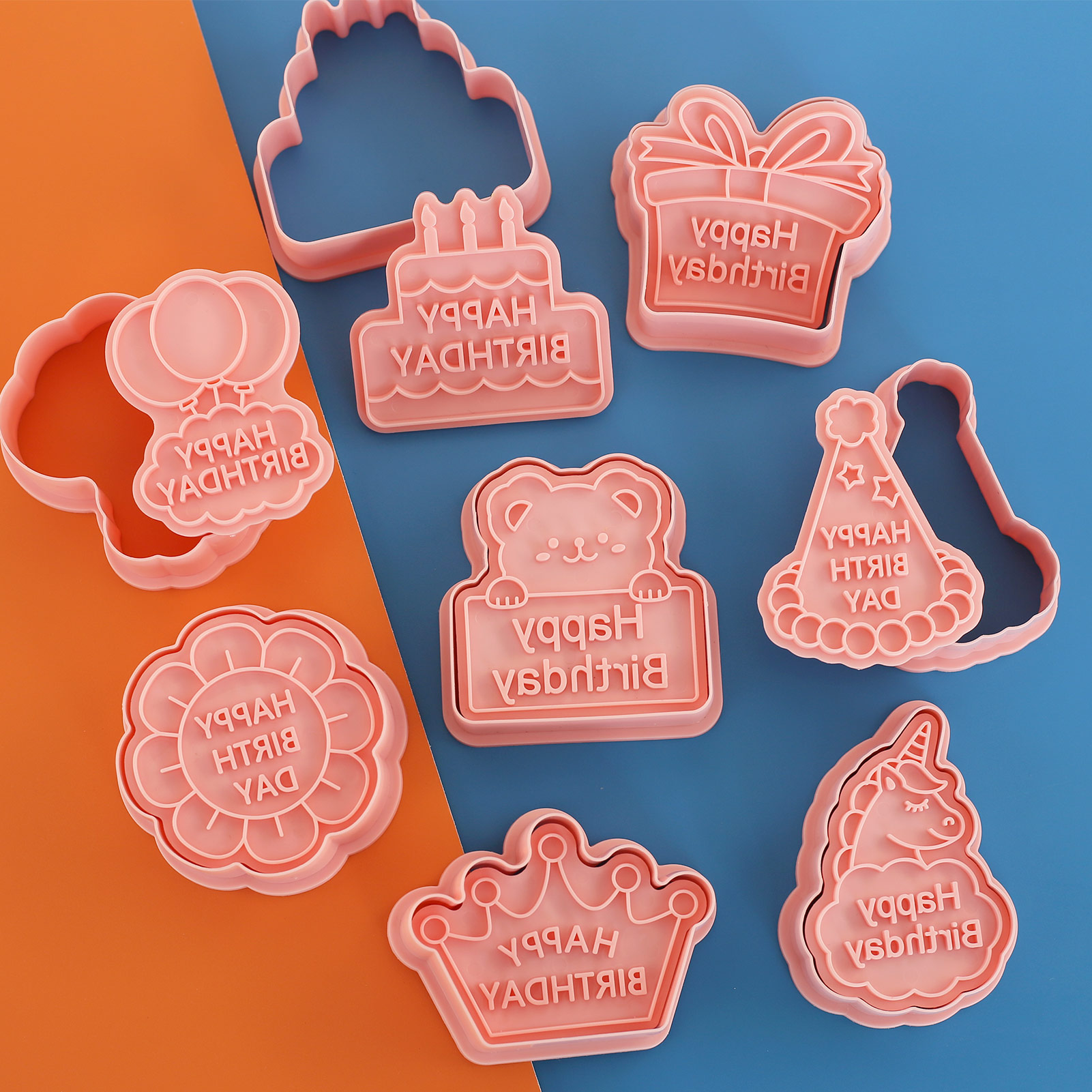 8pcs Happy Birthday Cookie Cut - огляд і ціна Kitchen Baking Cookies