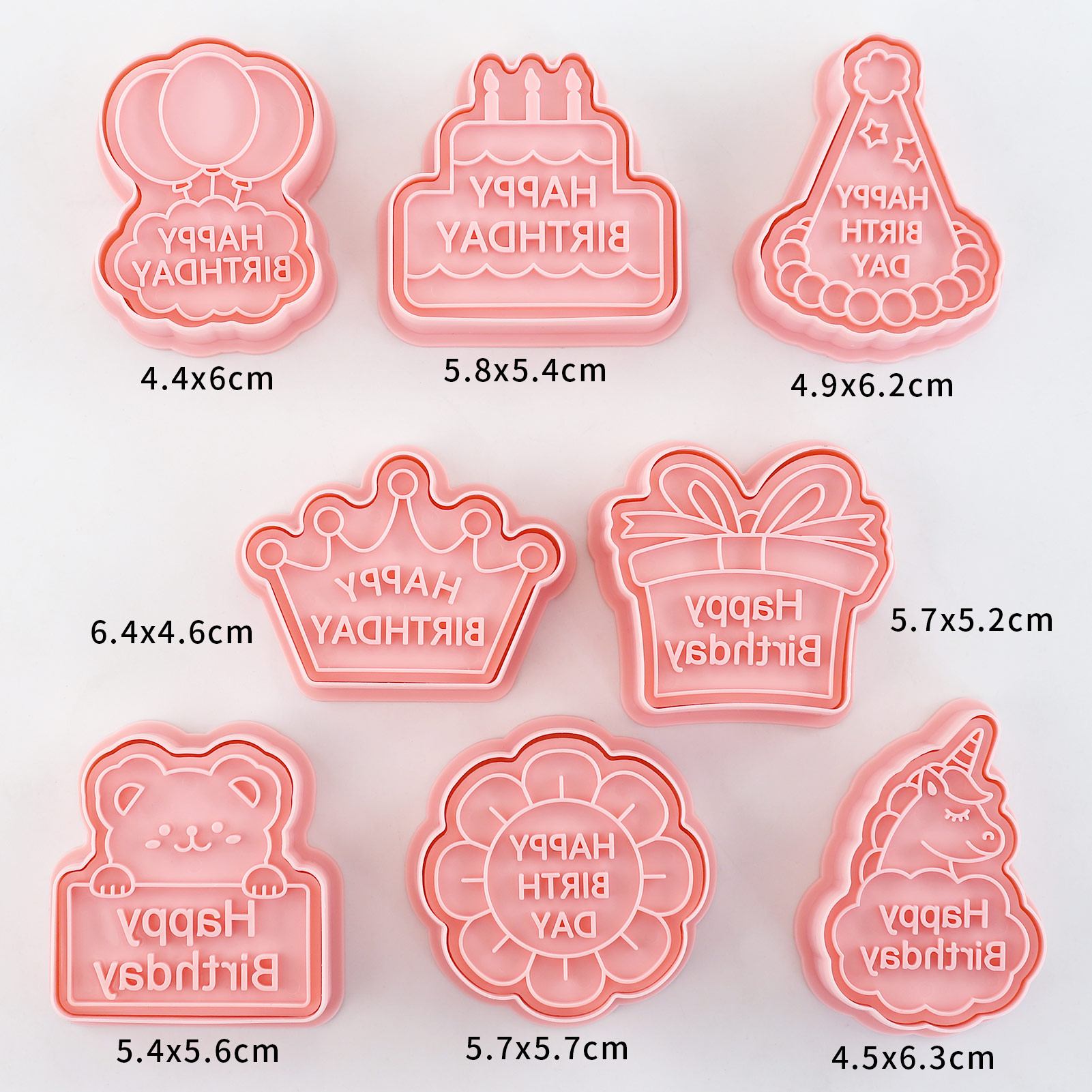 8pcs Happy Birthday Cookie Cut - огляд і ціна Kitchen Baking Cookies