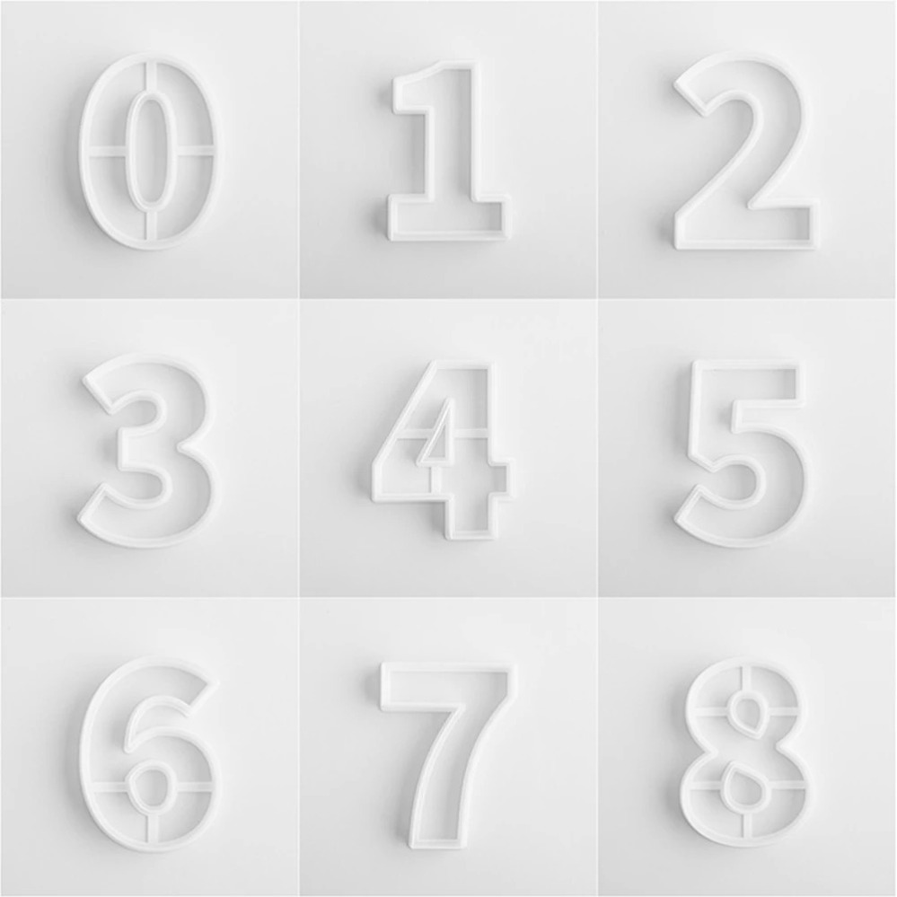 Large Numbers Cookie Cutters B - огляд і ціна Kitchen Baking Cookies