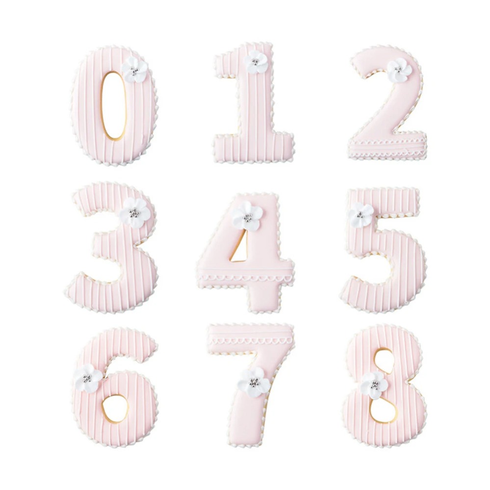 Large Numbers Cookie Cutters B - огляд і ціна Kitchen Baking Cookies