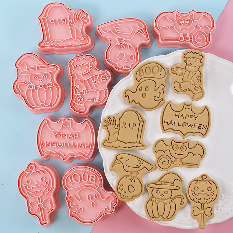 Halloween Cookie Stamp Cutters - огляд і ціна Kitchen Baking Cookies