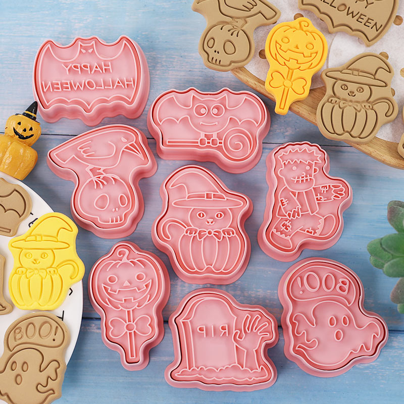 Halloween Cookie Stamp Cutters - огляд і ціна Kitchen Baking Cookies