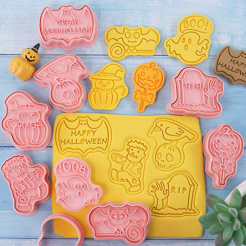 Halloween Cookie Stamp Cutters - огляд і ціна Kitchen Baking Cookies
