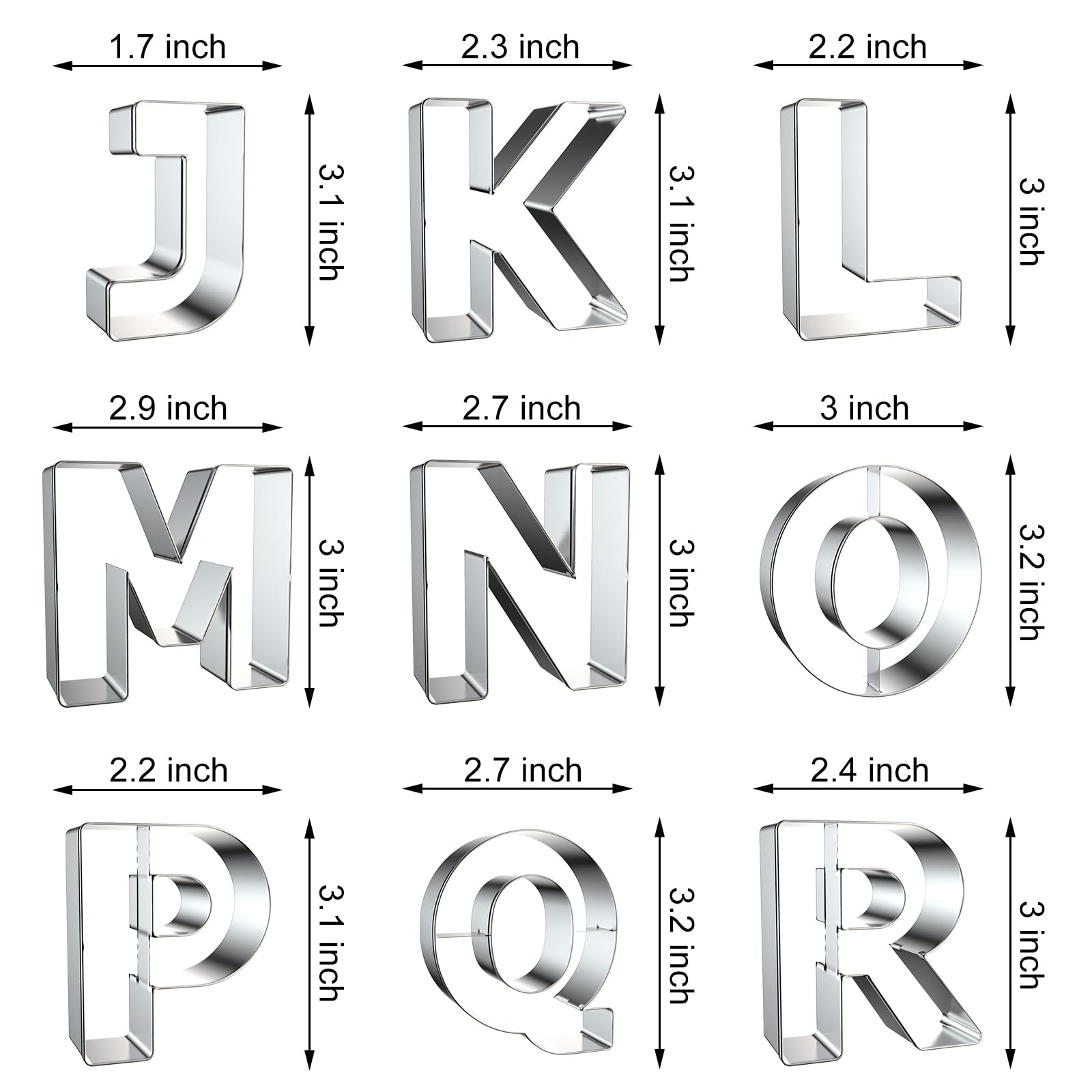 Letter Cookie Cutters Shapes - - огляд і ціна Kitchen Baking Cookies