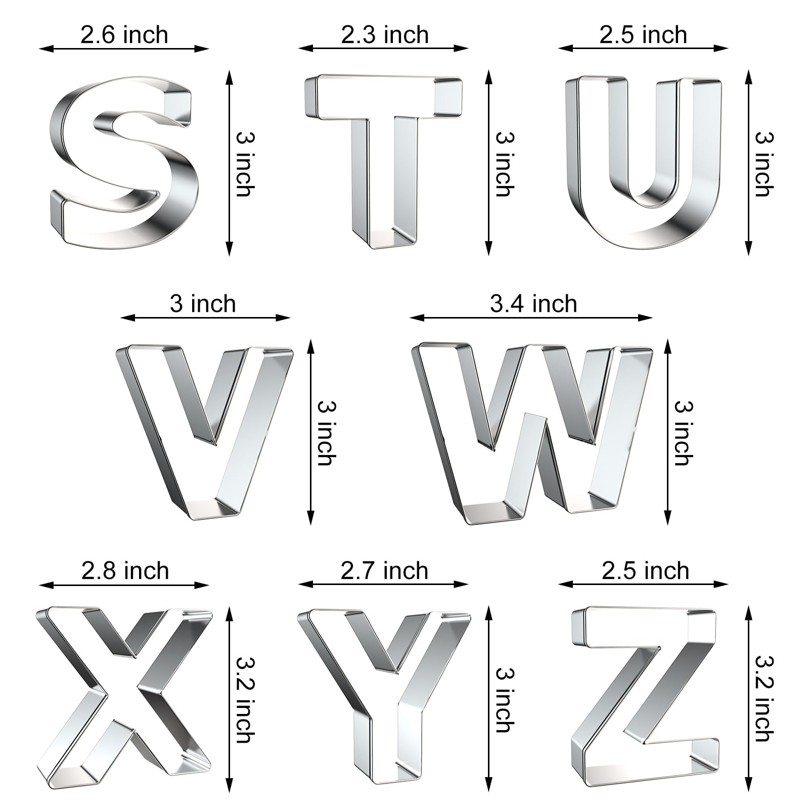 Letter Cookie Cutters Shapes - - огляд і ціна Kitchen Baking Cookies