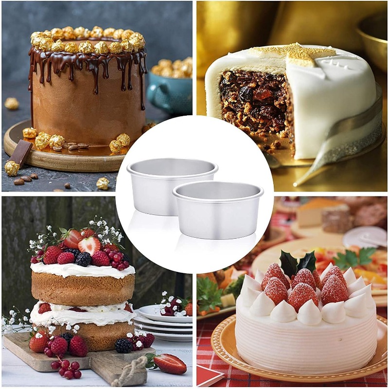 4 x 2 inch Round Cake Pan Set  - огляд і ціна Mini Kitchen Baking